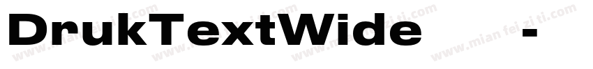 DrukTextWide 字体下载字体转换